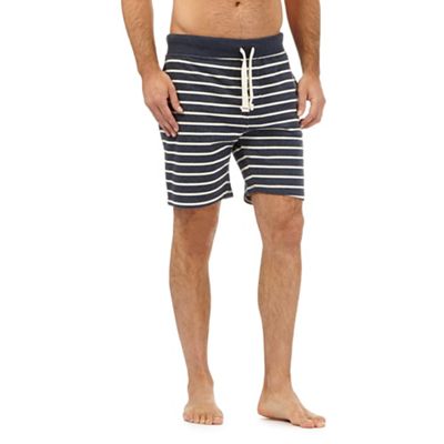 Tommy Hilfiger Navy striped print jersey shorts